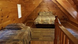 Spacious loft with queen and twin, Cedar Mountain vation rental near Hendersonville, Brevard and Dupont State Forest NC