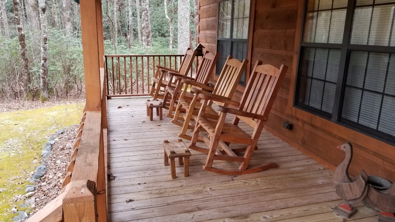 Huge covered front porch with over-sized rockers, Cedar Mountain vacation rentals by owner